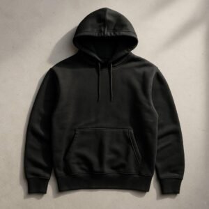 Men’s Solid Color Cotton Hoodie – Mid-Premium Quality