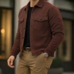 Men’s Winter Rib Knit Shirt – Premium Soft & Comfortable Fabric