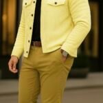 Men’s Winter Rib Knit Shirt – Premium Soft & Comfortable Fabric